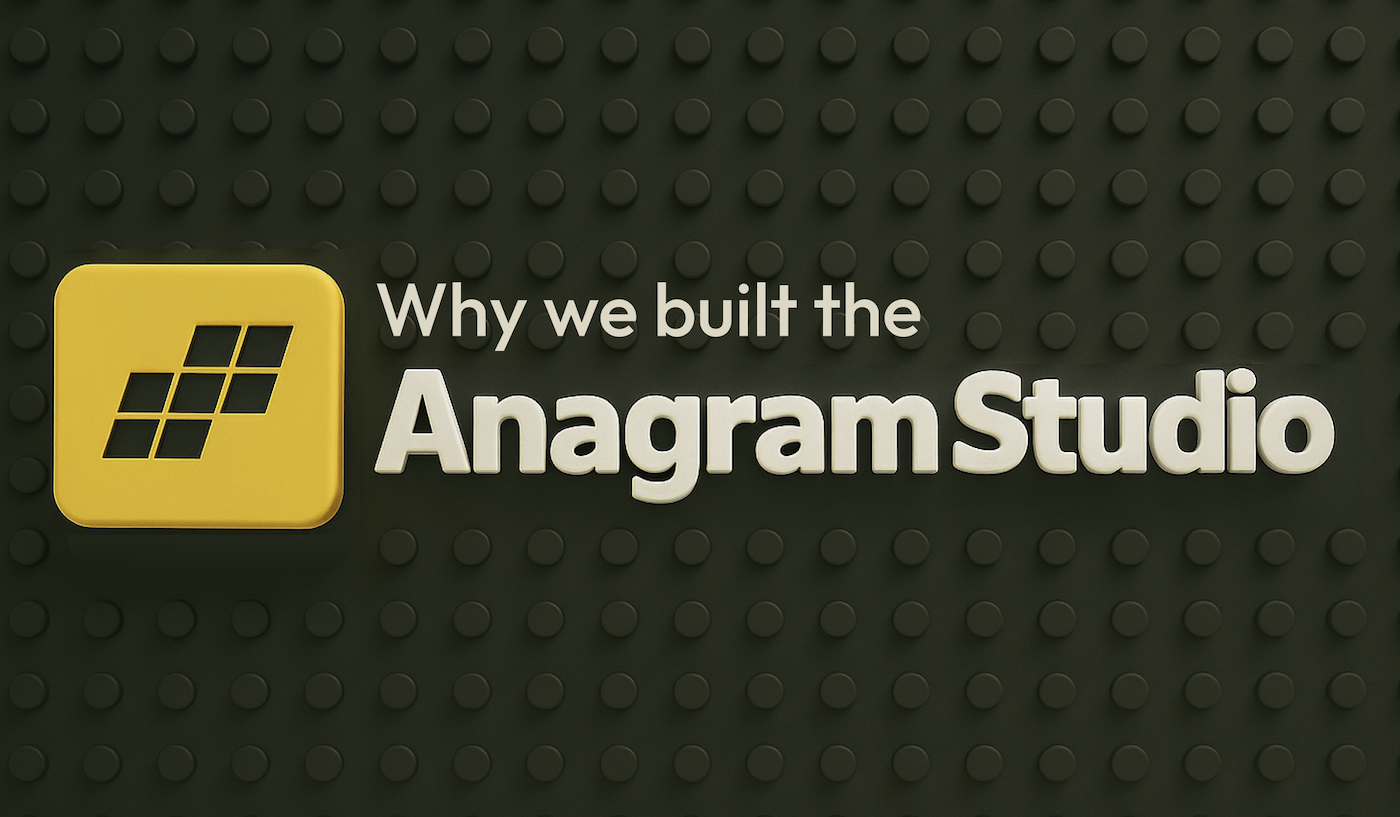 Why We Built The Studio