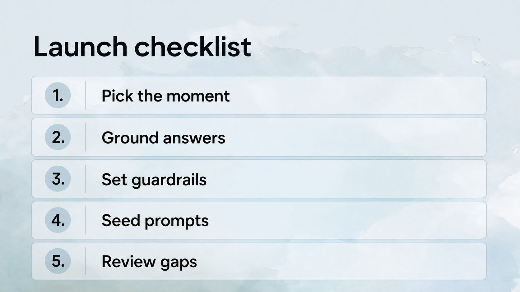 Metrics to measure an AI product question assistant